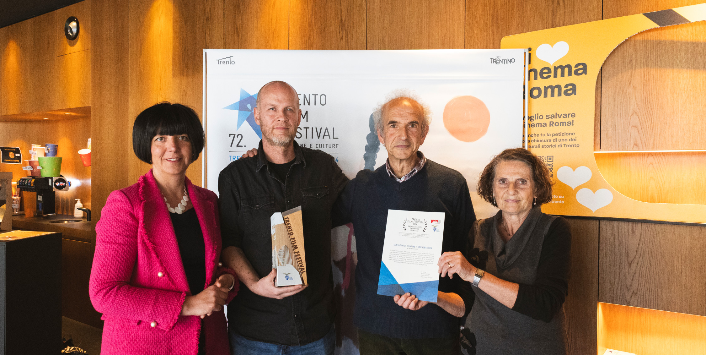 Contadini di Confine vince il Premio Speciale Dolomiti Patrimonio Mondiale UNESCO al Trento Film Festival 2024. La foto è di Lisa Villotti